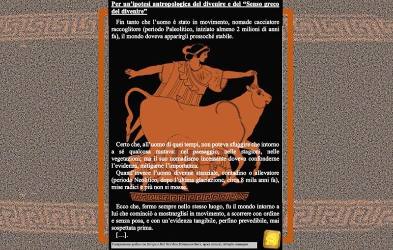 Per una ipotesi antropologica del divenire e del “senso greco del divenire”